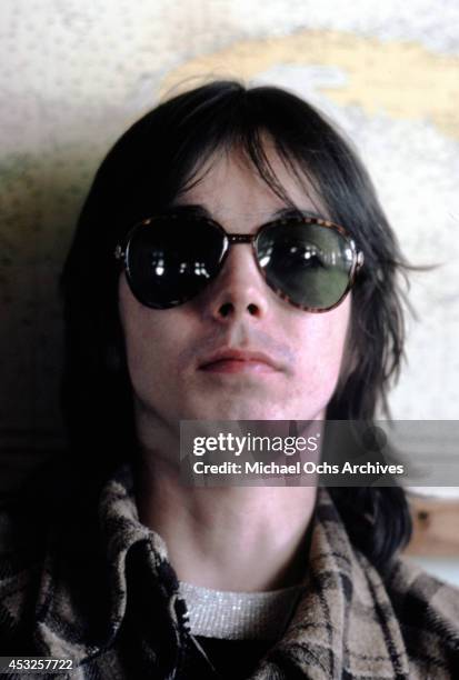 Giutarist Jimmy McCulloch of the rock group Wings poses for a portrait in February 1975 in Los Angeles, California.