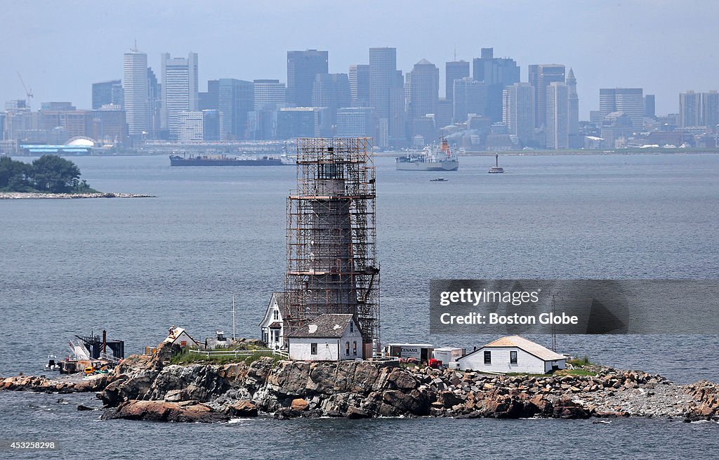 Aging Boston Light Gets A facelift