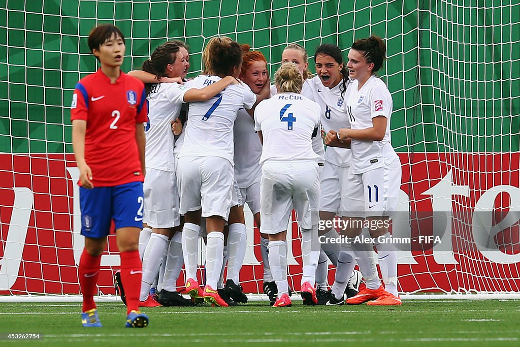 England v Korea Republic: Group C - FIFA U-20 Women's World Cup Canada 2014