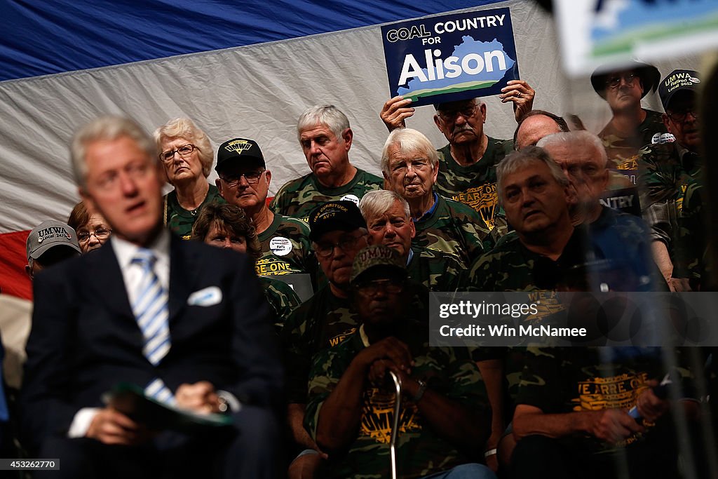 Bill Clinton Campaigns With Kentucky Senate Candidate Alison Grimes