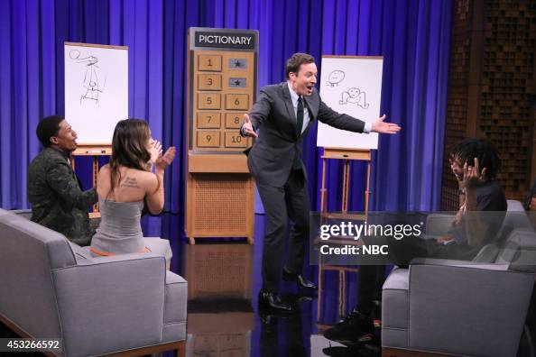 Jimmy Fallon Female Rapper Actor Nick Cannon, actress Megan Fox, host Jimmy Fallon and rapper ...