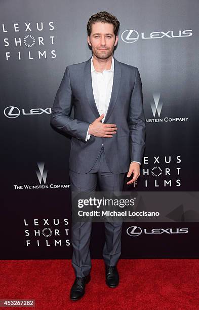 Actor Matthew Morrison of Glee attends the The 2nd Annual Lexus Short Films "Life is Amazing" New York premiere presented by The Weinstein Company...