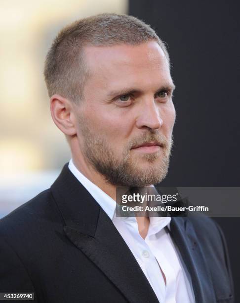Actor Tobias Santelmann arrives at the Los Angeles Premiere of 'Hercules' at TCL Chinese Theatre on July 23, 2014 in Hollywood, California.