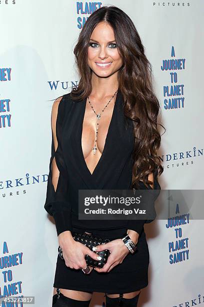 Actress Ashley Thomas attends "A Journey To Planet Sanity" Los Angeles Premiere at Laemmle Monica 4-Plex on December 2, 2013 in Santa Monica,...