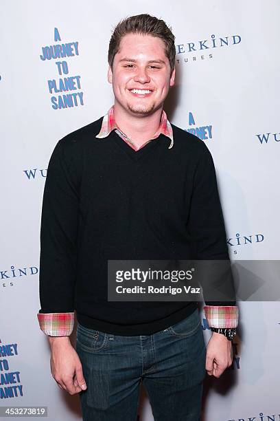 Actor Matt Shively attends "A Journey To Planet Sanity" Los Angeles Premiere at Laemmle Monica 4-Plex on December 2, 2013 in Santa Monica, California.