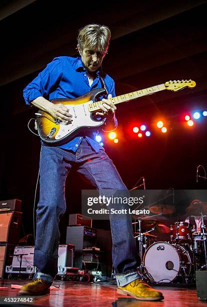 Guitarist Eric Johnson performs at Meadow Brook Music Festival on August 6, 2014 in Rochester, Michigan.