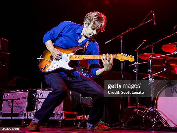Guitarist Eric Johnson performs at Meadow Brook Music Festival on August 6, 2014 in Rochester, Michigan.