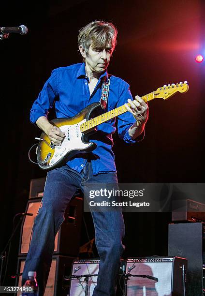 Guitarist Eric Johnson performs at Meadow Brook Music Festival on August 6, 2014 in Rochester, Michigan.