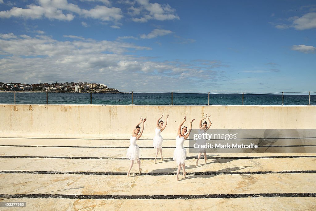 Australian Ballet Dancers Pose At Bondi