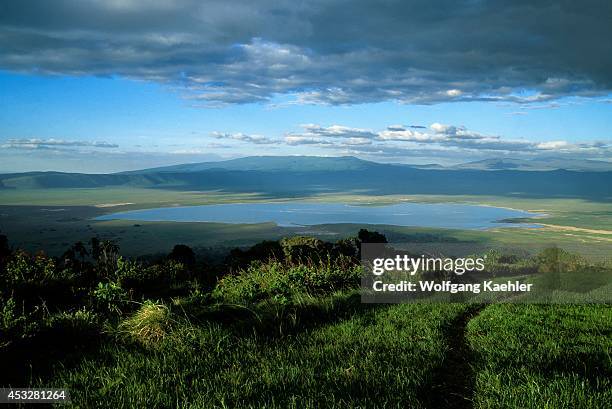 Tanzania, Ngorongoro Crater, Overview From Crater Rim.