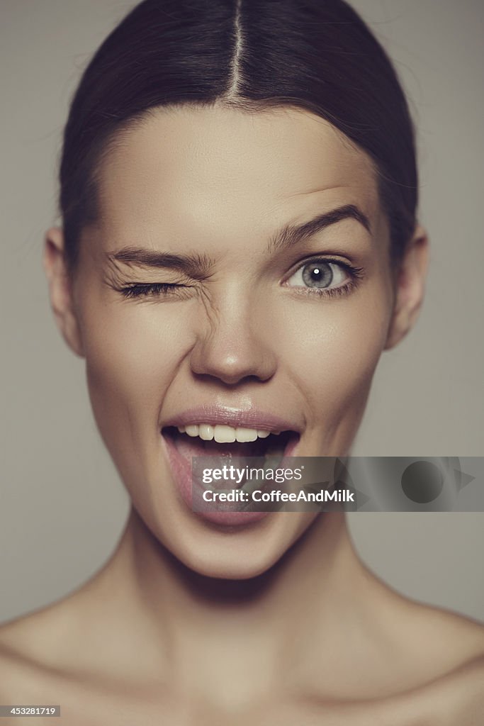 Retrato de uma adorável Mulher