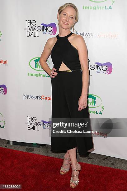 Actress Anne Heche arrives at THE IMAGINE BALL at House of Blues Sunset Strip on August 6, 2014 in West Hollywood, California.