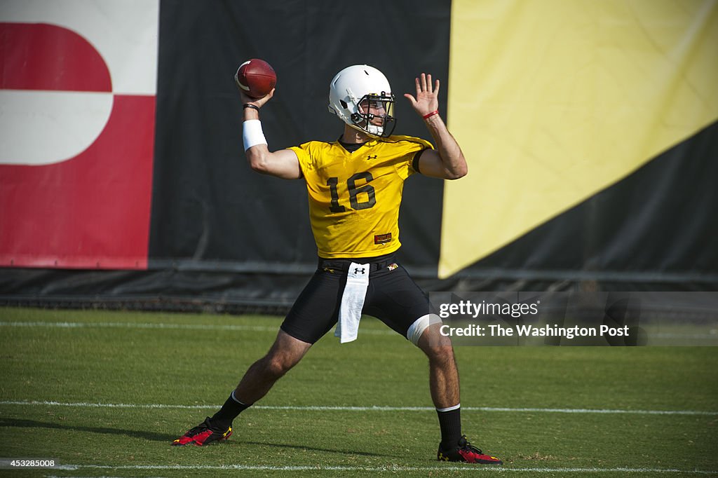 University of Maryland Terps football practice opening day