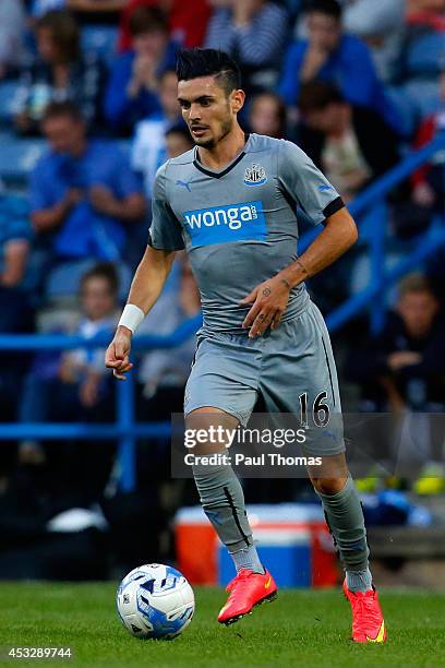 Remy Cabella of Newcastle in action during the Pre Season Friendly match between Huddersfield Town and Newcastle United at the John Smith's Stadium...