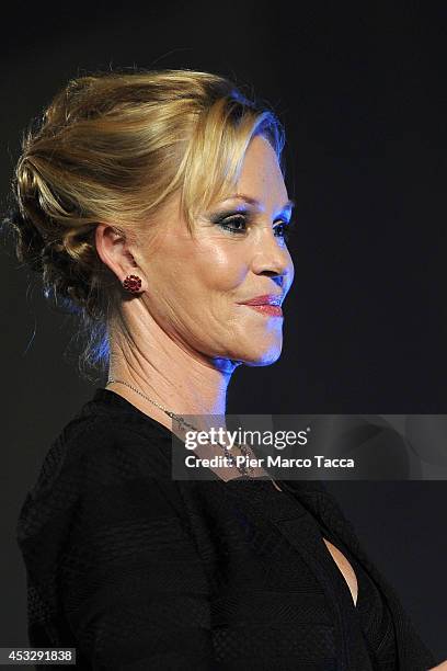Melanie Griffith attends 'Lucy' Premiere on August 6, 2014 in Locarno, Switzerland.