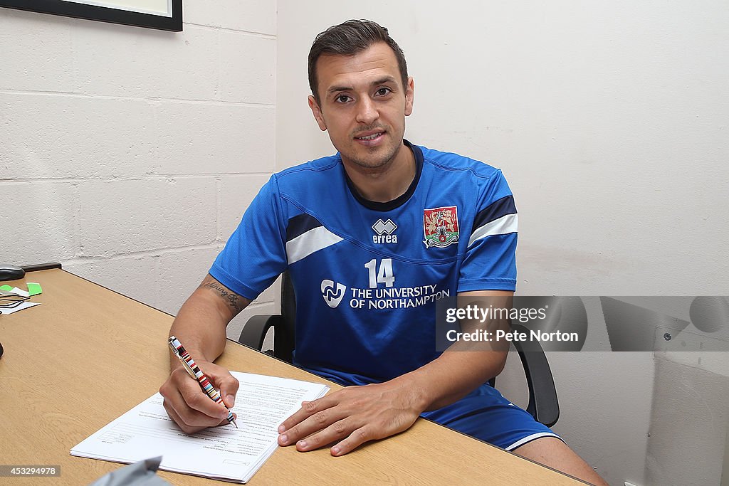 Alex Nicholls  of Northampton Town Signs a New Contract