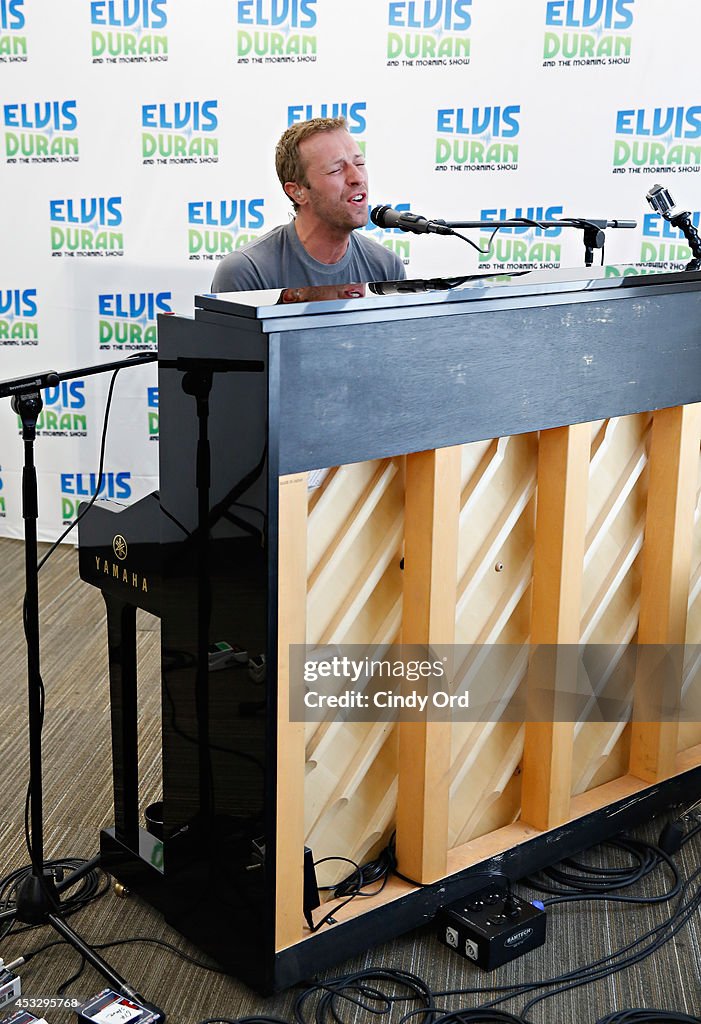 Chris Martin Visits "The Elvis Duran Z100 Morning Show"