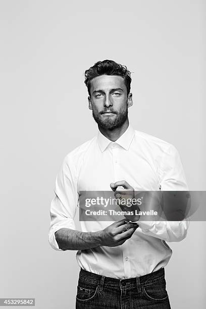 Italian footballer Claudio Marchisio is photographed for GQ Italy on April 22, 2014 in Turin, Italy.