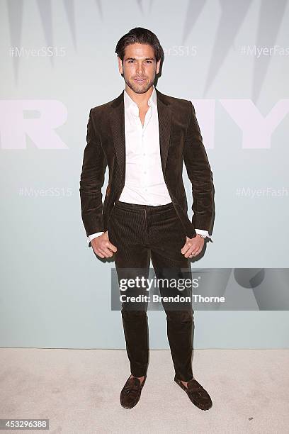 Didier Cohen arrives at the Myer Spring Summer 2014 Fashion Launch at Carriageworks on August 7, 2014 in Sydney, Australia.