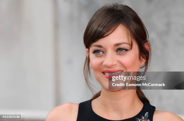 Marion Cotillard attends the UK Premiere of "Two Days, One Night" at Somerset House on August 7, 2014 in London, England.