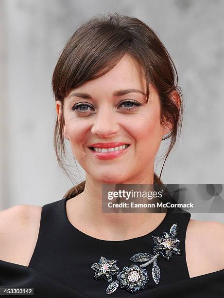 Marion Cotillard attends the UK Premiere of "Two Days, One Night" at Somerset House on August 7, 2014 in London, England.