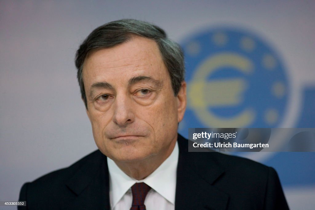 ECB President Mario Draghi Monthly Press Conference