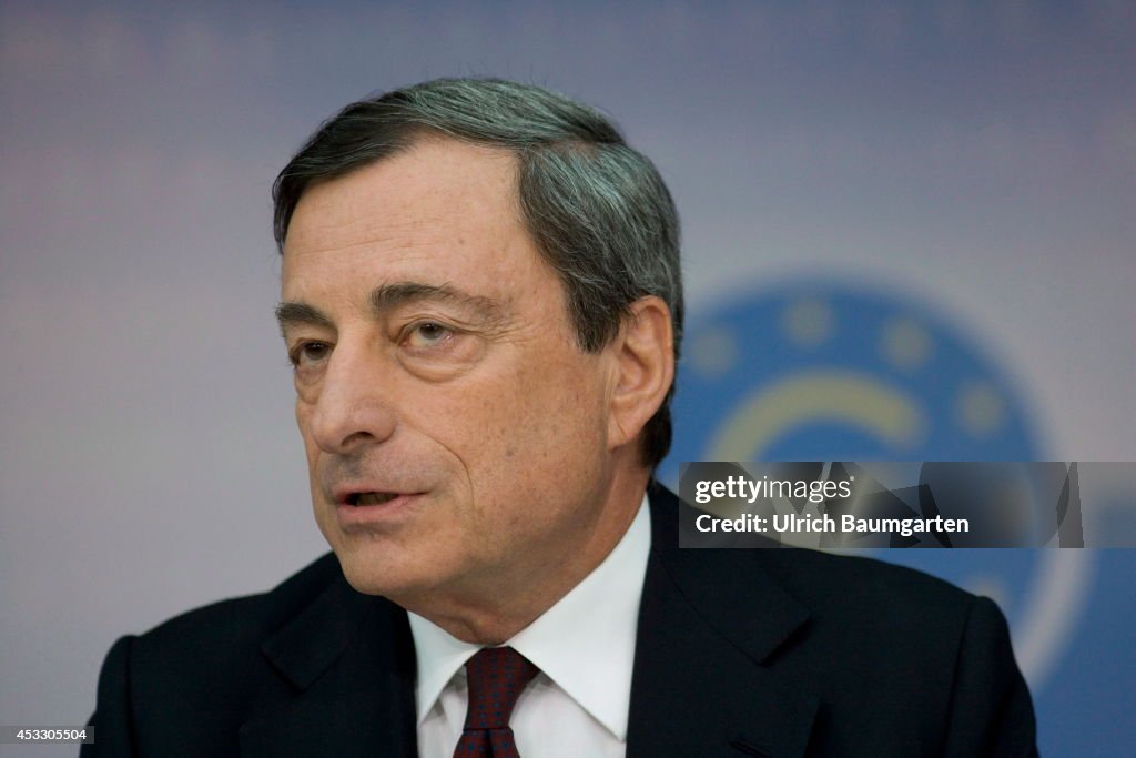 ECB President Mario Draghi Monthly Press Conference