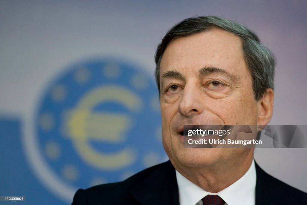 ECB President Mario Draghi Monthly Press Conference