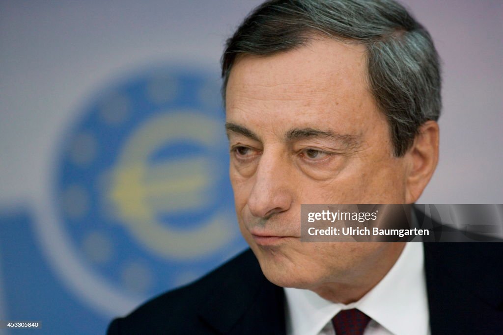 ECB President Mario Draghi Monthly Press Conference