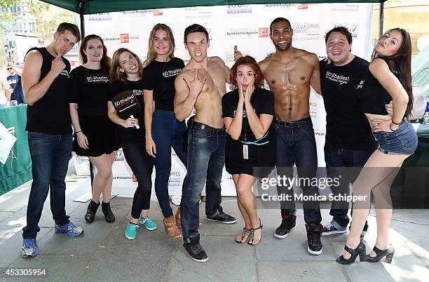 Cast members of Õ50 Shades! The MusicalÕÊ attend 106.7 LITE FM's Broadway in Bryant Park 2014 at Bryant Park on August 7, 2014 in New York City.