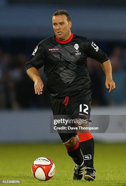 Ben Thornley of the Class of '92 XI during the match between Salford City and the Class of '92 XI at AJ Bell Stadium on August 7, 2014 in Salford,...