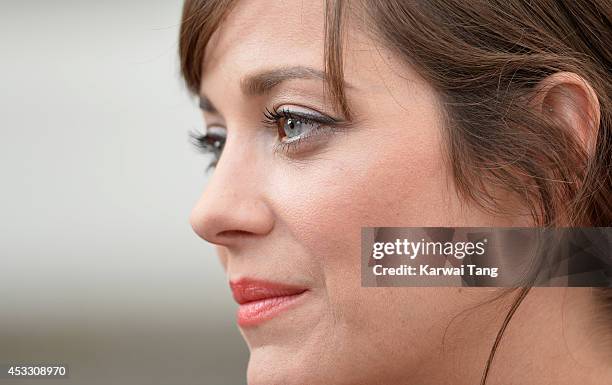 Marion Cotillard attends the UK Premiere of "Two Days, One Night" at Somerset House on August 7, 2014 in London, England.