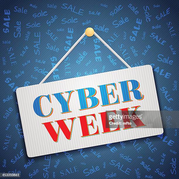 cyber week - week stock illustrations