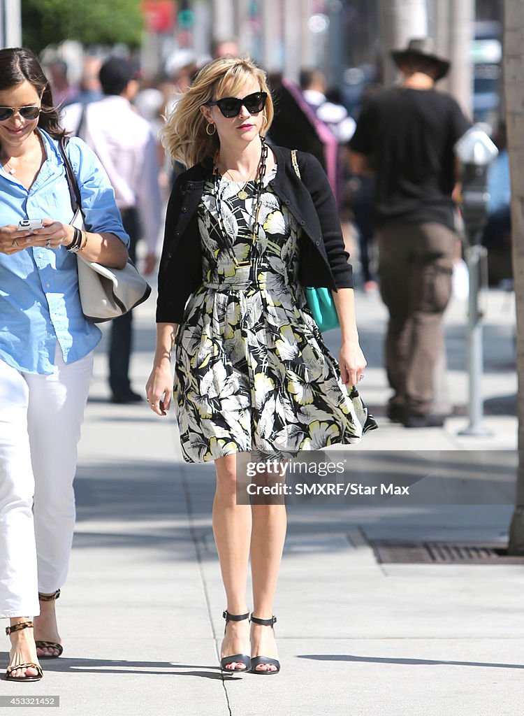 Celebrity Sightings In Los Angeles - August 7, 2014