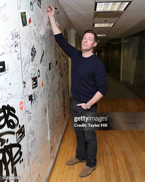 Actor Ed Burns visits the SiriusXM Studios on December 3, 2013 in New York City.