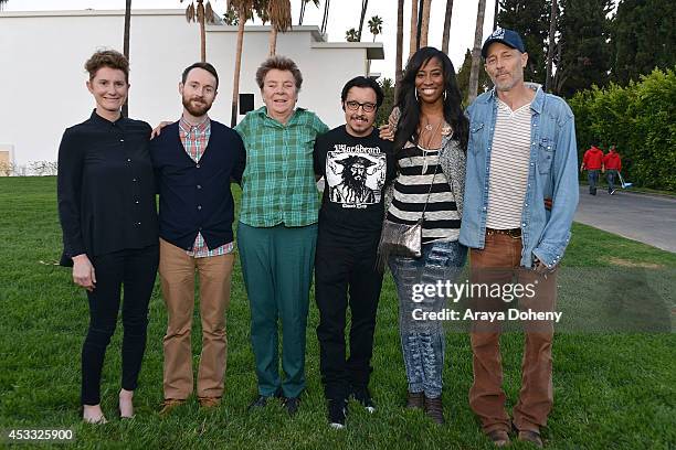 Jerusha Hess, Aaron Ruell, Sandy Martin, Efren Ramirez, Shondrella Avery and Jon Gries attend the Sundance NEXT FEST screening of "Napoleon Dynamite"...