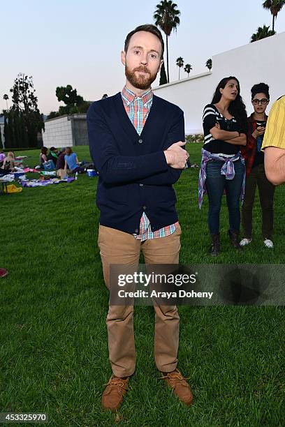 Aaron Ruell attends the Sundance NEXT FEST screening of "Napoleon Dynamite" at Hollywood Forever on August 7, 2014 in Hollywood, California.