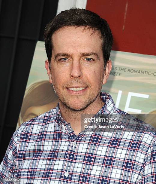 Actor Ed Helms attends the premiere of "The One I Love" at the Vista Theatre on August 7, 2014 in Los Angeles, California.