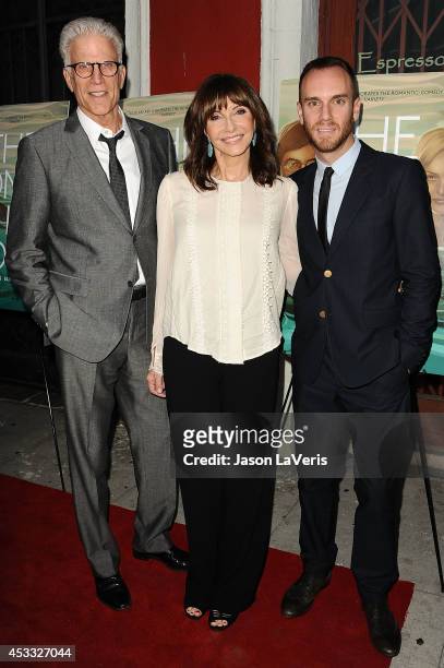 Actor Ted Danson, actress Mary Steenburgen and director Charlie McDowell attend the premiere of "The One I Love" at the Vista Theatre on August 7,...