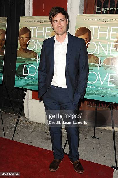 Actor Mark Duplass attends the premiere of "The One I Love" at the Vista Theatre on August 7, 2014 in Los Angeles, California.