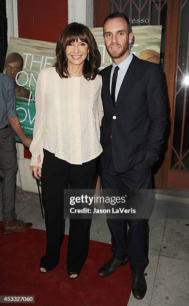 Actress Mary Steenburgen and director Charlie McDowell attends the premiere of "The One I Love" at the Vista Theatre on August 7, 2014 in Los...