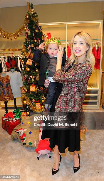 Astala Dylan Willow Geldof-Cohen and Peaches Geldof attend at the Dolce&Gabbana 'Christmas On Sloane Street' Children's Boutique launch at Dolce &...