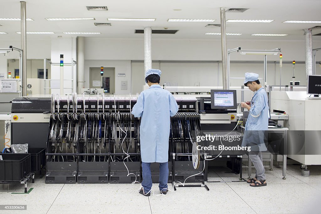 Manufacturing Of ZTE Corp. Products And Views Inside The Company's Headquarters