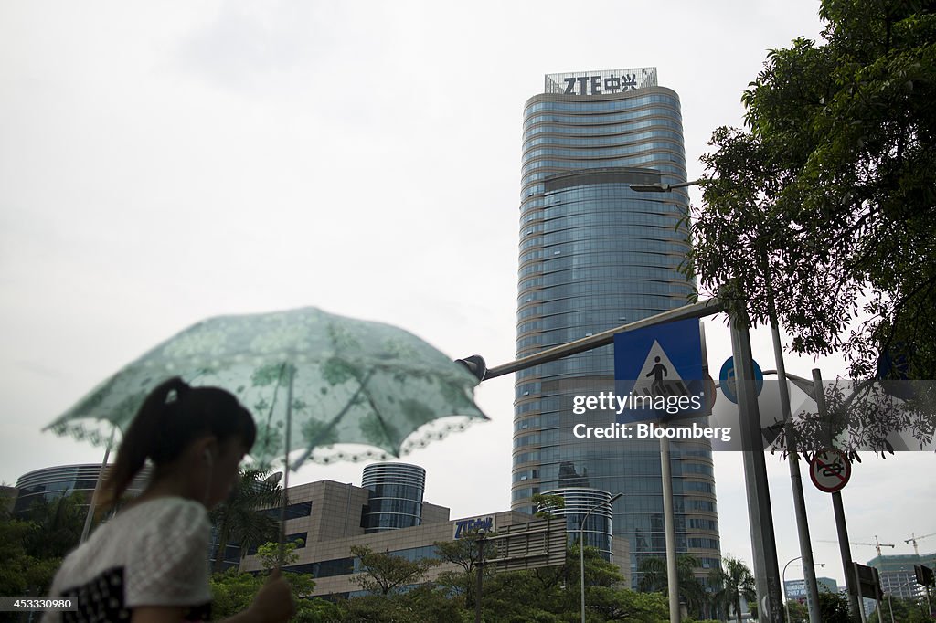 Manufacturing Of ZTE Corp. Products And Views Inside The Company's Headquarters