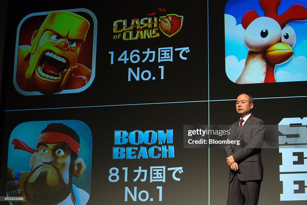 SoftBank CEO Masayoshi Son Earnings News Conference