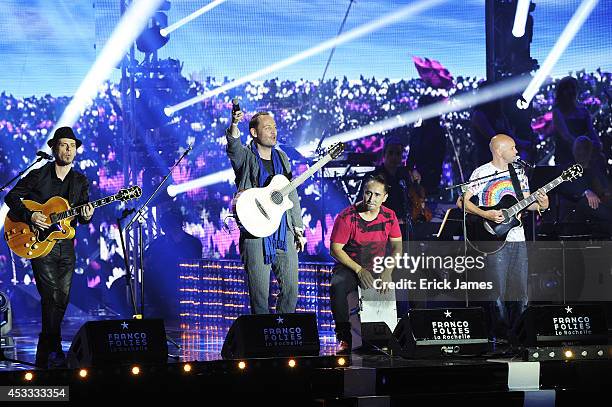 Tyro perform at the 30th Francofolies de La Rochelle, Opening Night Concert 'Nuit Les Copains D'Abord', on July 10 2014 in La Rochelle, France.