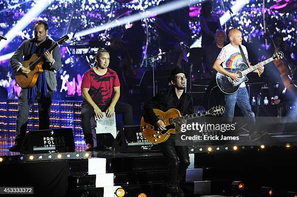 Tyro perform at the 30th Francofolies de La Rochelle, Opening Night Concert 'Nuit Les Copains D'Abord', on July 10 2014 in La Rochelle, France.