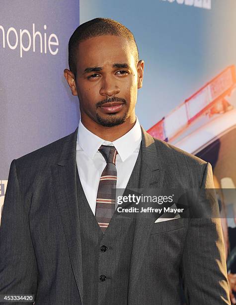 Actor Damon Wayans, Jr. Attends the 'Let's Be Cops' Los Angeles Premiere held at the ArcLight Hollywood on August 7, 2014 in Hollywood, California.