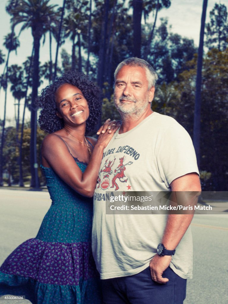 Luc Besson Girlfriend Film director Luc Besson and his wife Virginie are photographed for ...