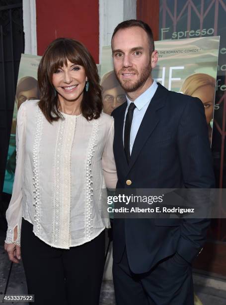 Actress Mary Steenburgen and director Charlie McDowell arrive to the premiere of RADIUS-TWC's "The One I Love" at the Vista Theatre on August 7, 2014...
